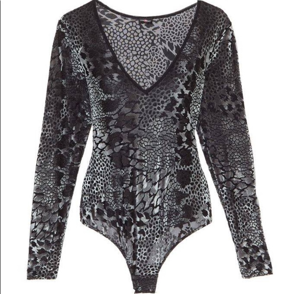 COSABELLA SPOTLIGHT BODYSUIT Animal print Graphite - Picture 2 of 8